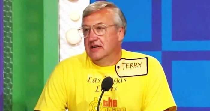 Terry Kniess on a tv quiz show - The Price is Right